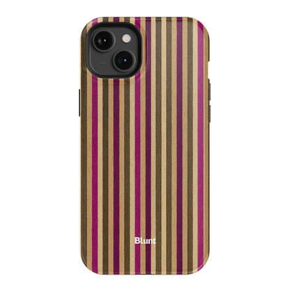 Pecan Stripe iPhone Case