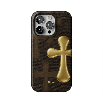 Gold-Patch-iphone-case-iPhone 14 Pro-1