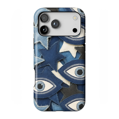 Evil Eye Denim iPhone Case
