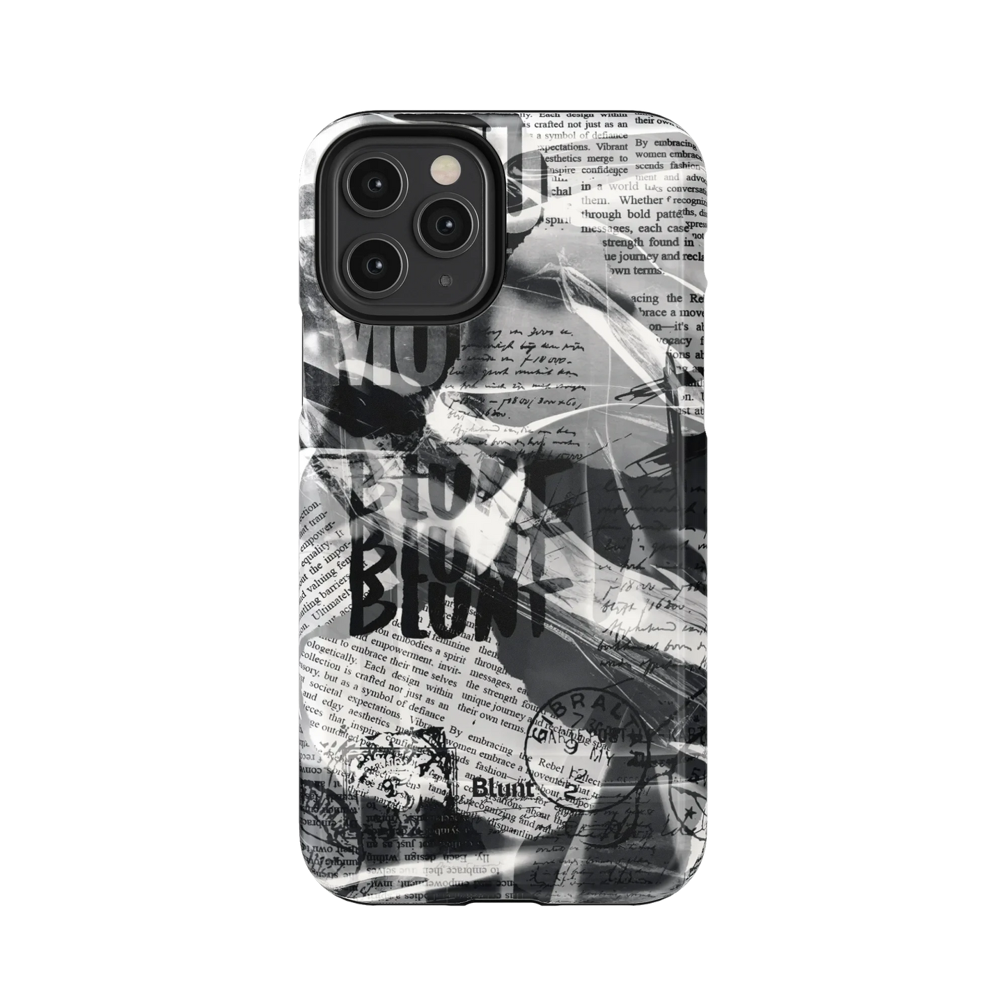 Black Love Letter iPhone Case