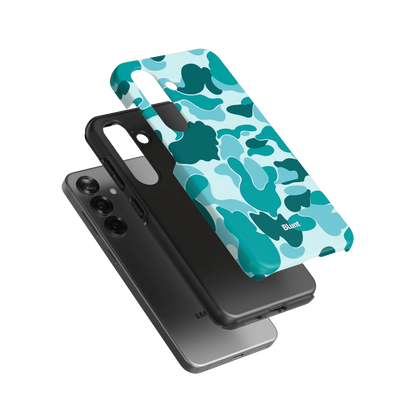 Aqua Camo Samsung Case
