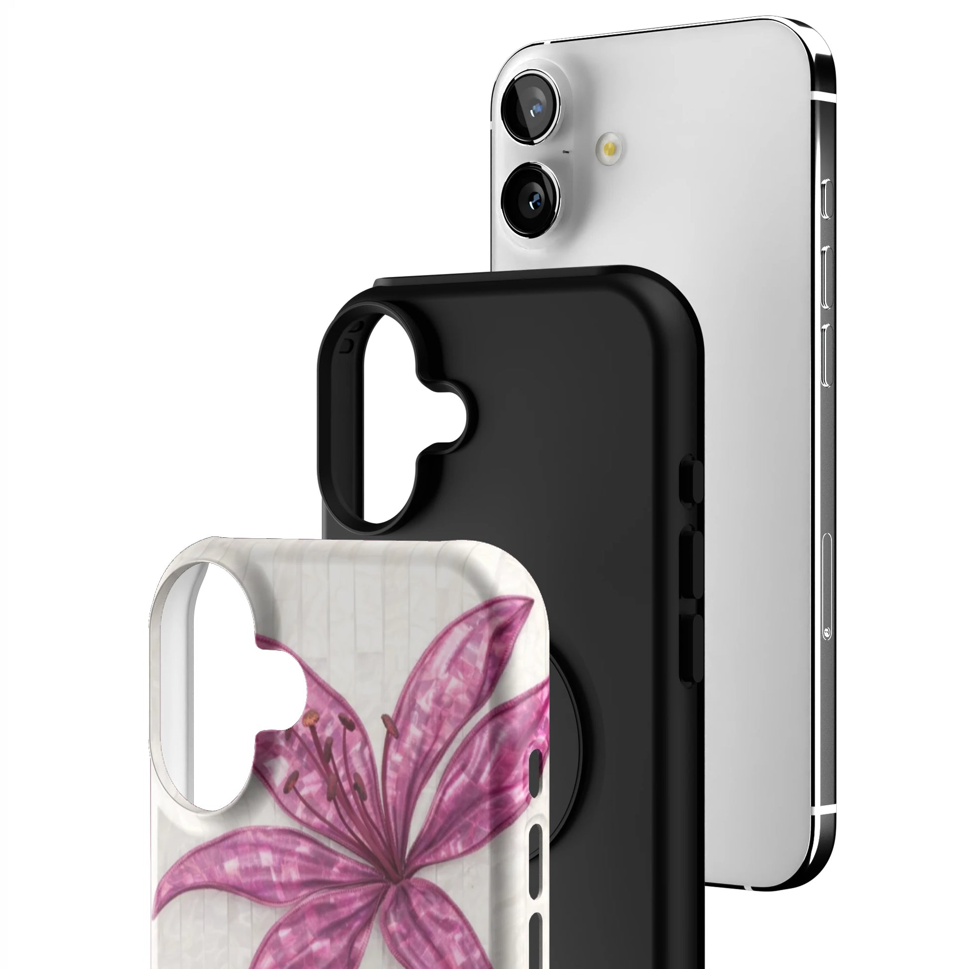 Purple-Floral-Luster-iphone-case-iPhone 16 Plus-3