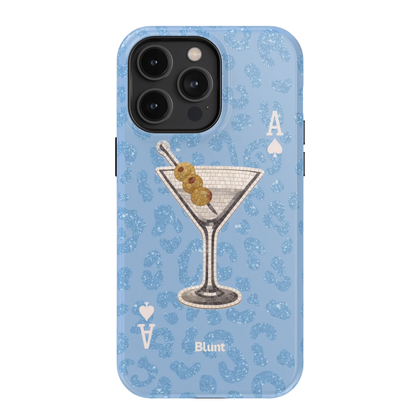 Blue Dirty Martini iPhone Case