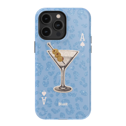 Blue Dirty Martini iPhone Case