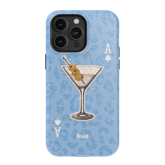 Blue Dirty Martini iPhone Case