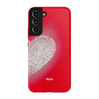 Heart Print Red Samsung Case
