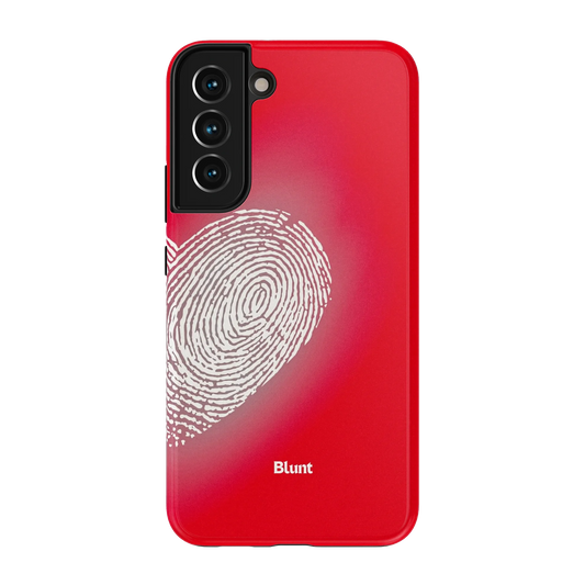Heart Print Red Samsung Case