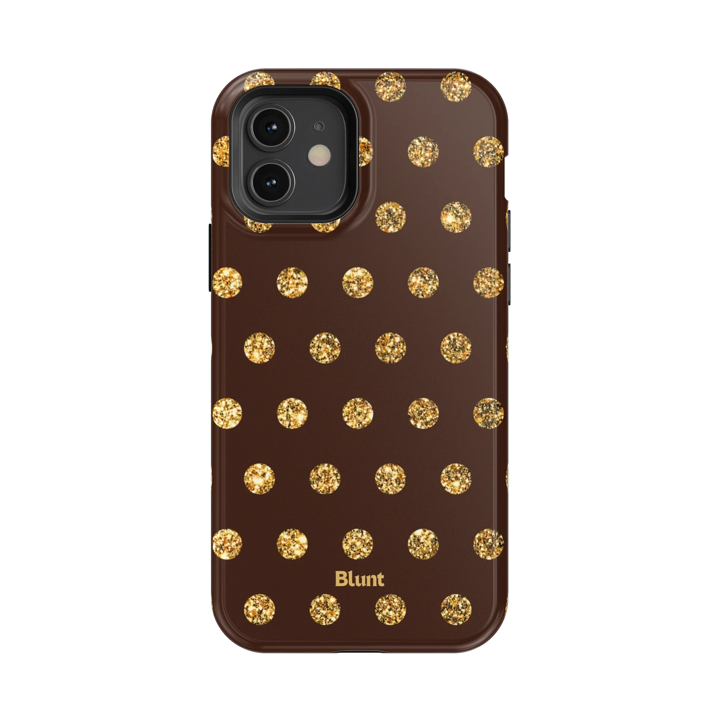 Gold Polka iPhone Case