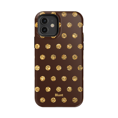 Gold Polka iPhone Case