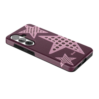 Plum-Polka-Star-samsung-case-Galaxy S26-2