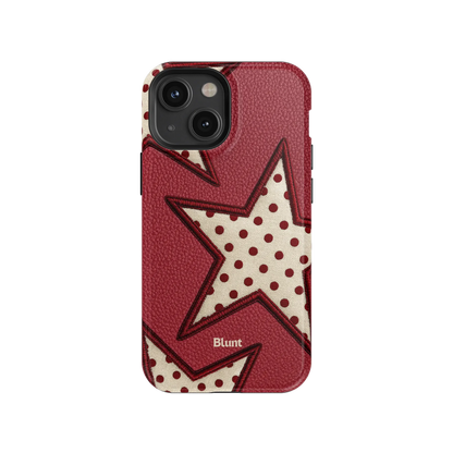 Cherry Polka Star iPhone Case