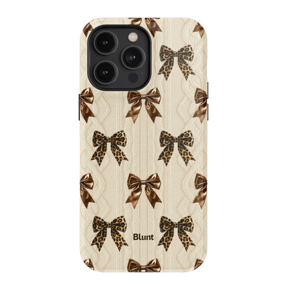 Cheetah Knit iPhone Case