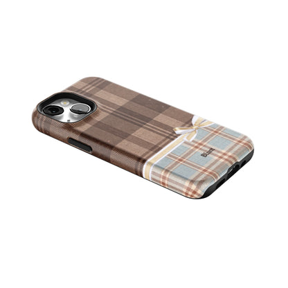 Mocha-Plaid-iphone-case-iPhone 13 Mini-2