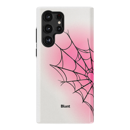 White Pink Web Samsung Case