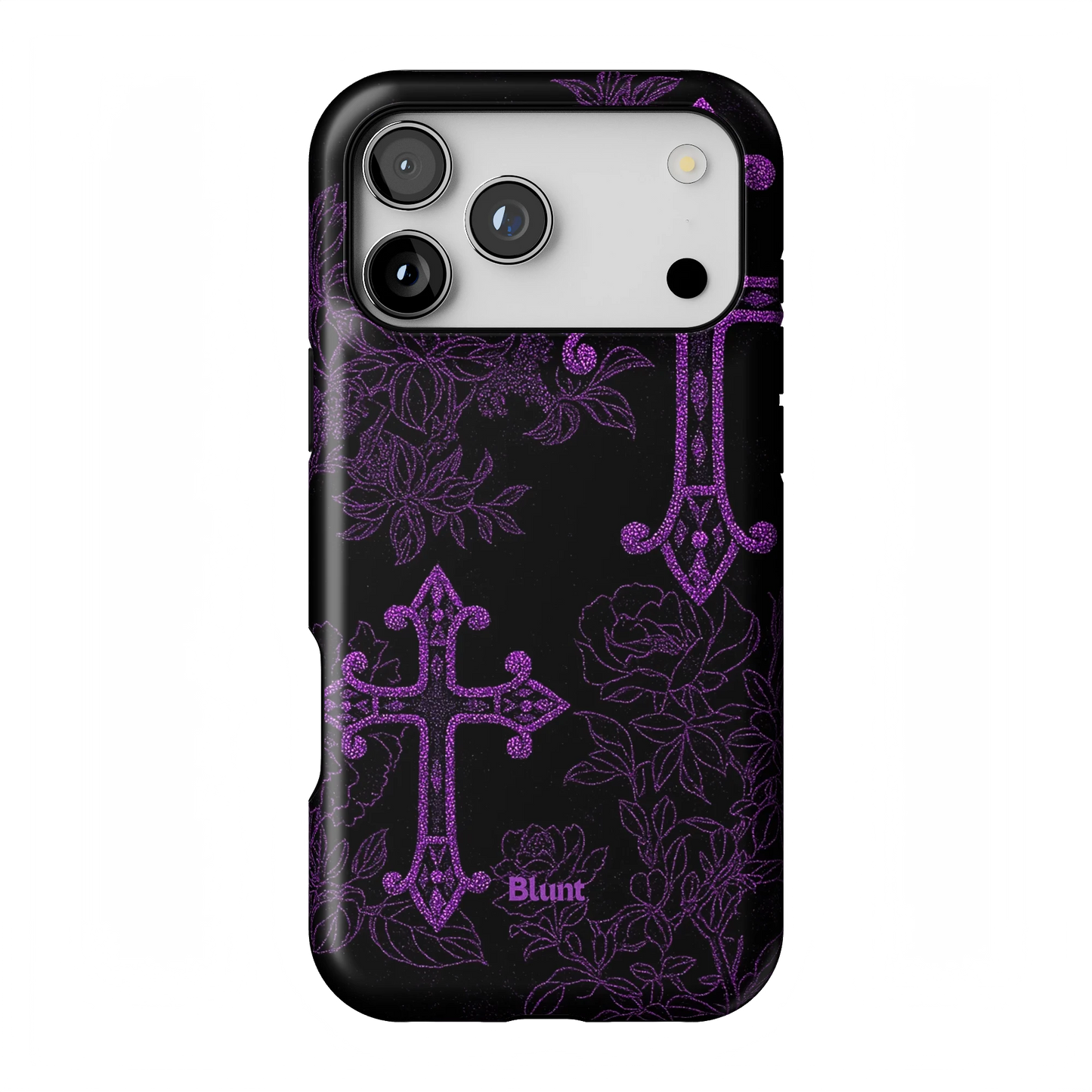 Purple Cross iPhone Case