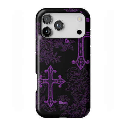 Purple Cross iPhone Case
