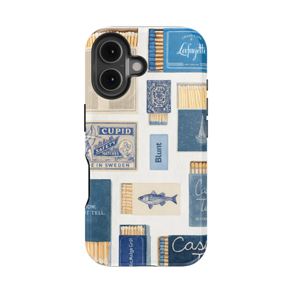 Teal flame iPhone Case
