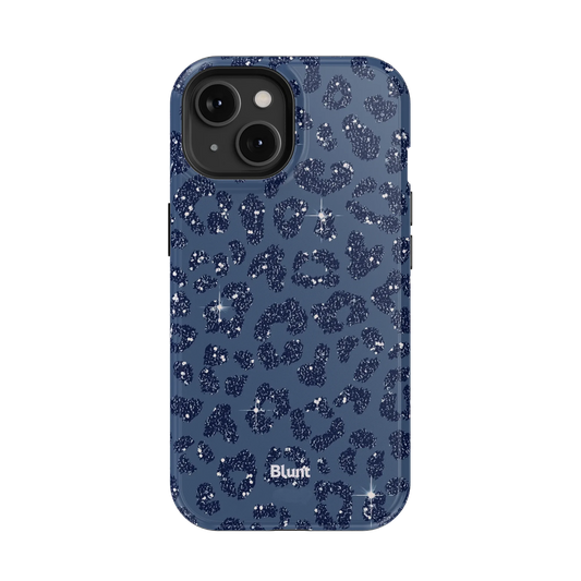 Blue Cheetah Print iPhone Case