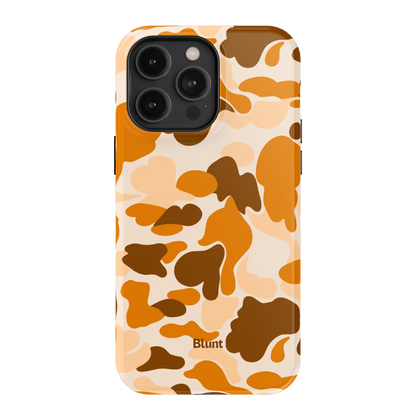 Orange Camo iPhone Case