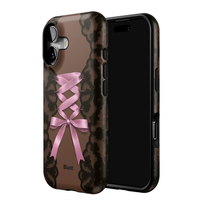 Brown Corset iPhone Case