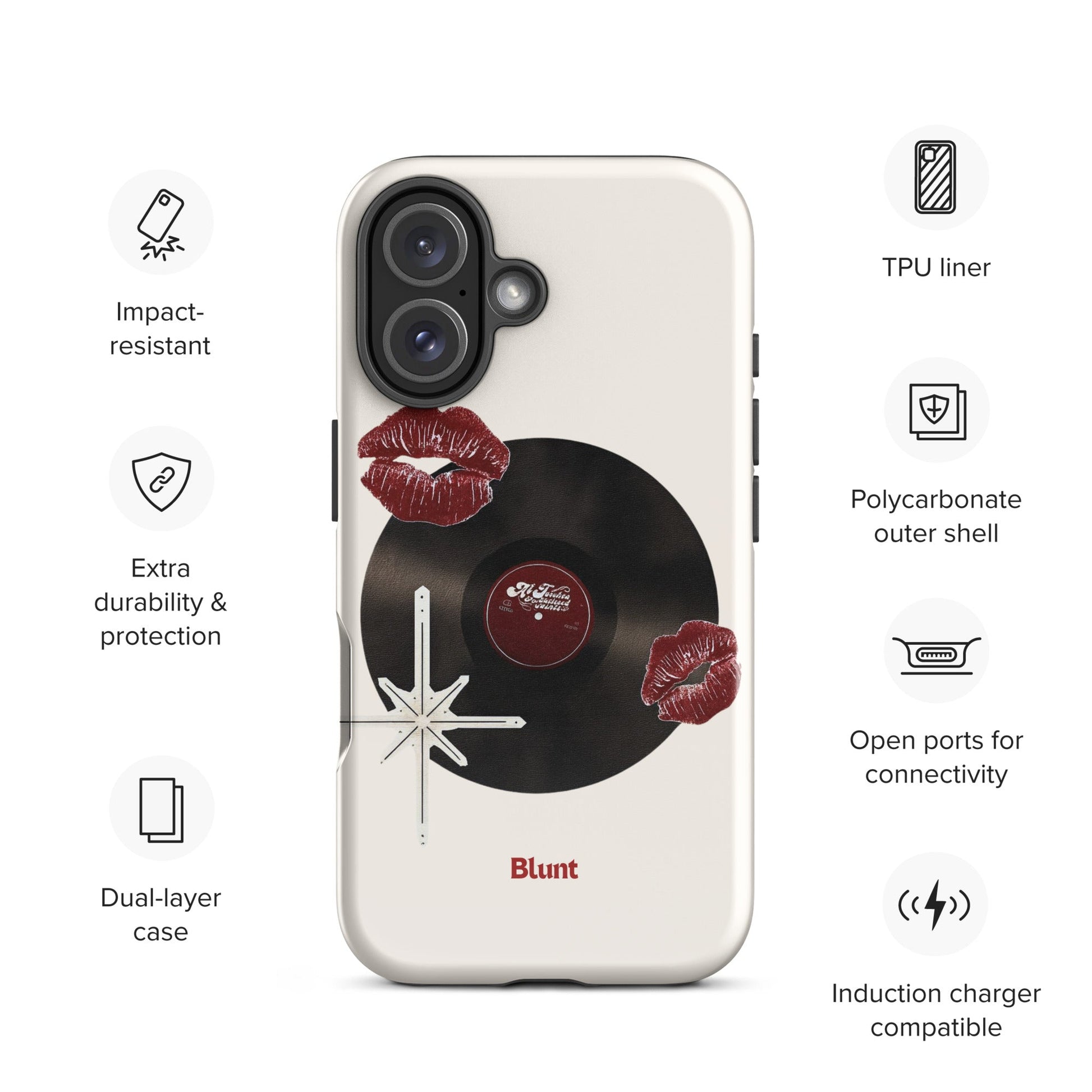 Vinyl Kiss iPhone Case - Blunt Cases