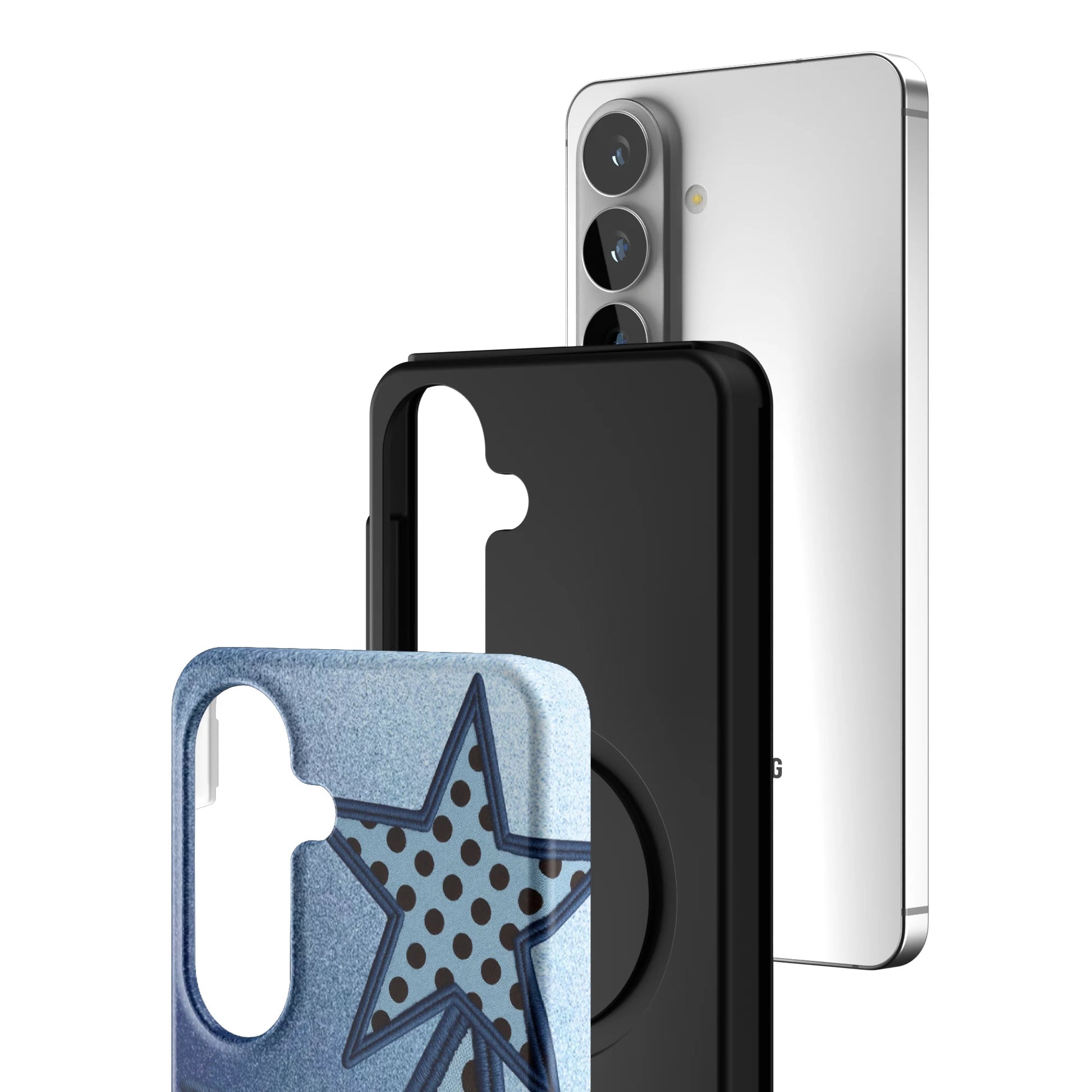 Blue-Polka-Star-samsung-case-Galaxy S26-3