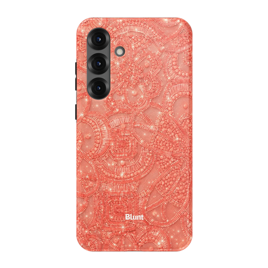 Coral-Glam-samsung-case-Galaxy S25 Plus-1