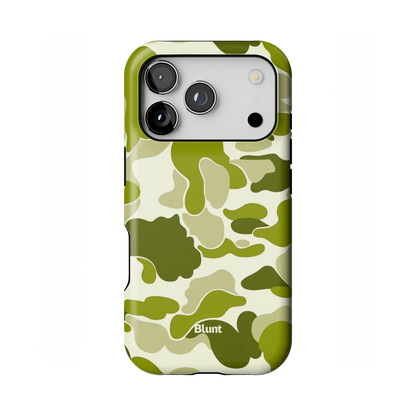 Lime Camo iPhone Case