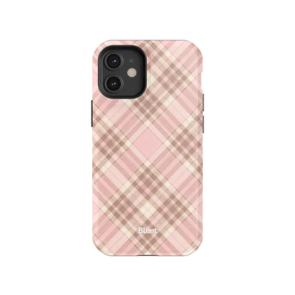 Blush Plaid iPhone Case