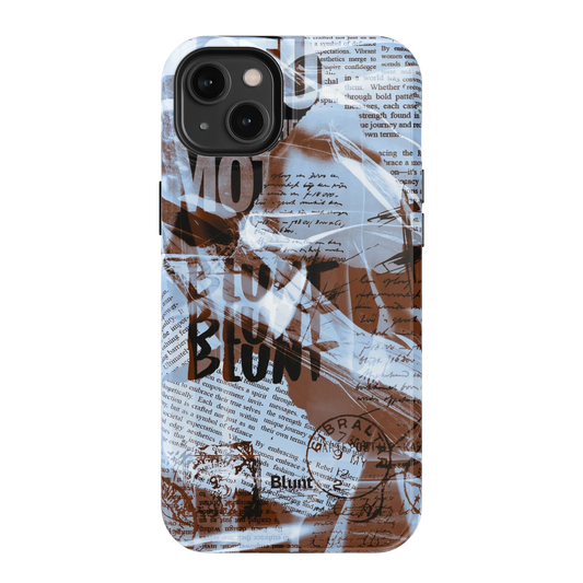 Blue Love Letter iPhone Case
