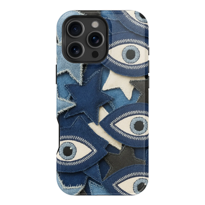 Evil Eye Denim iPhone Case