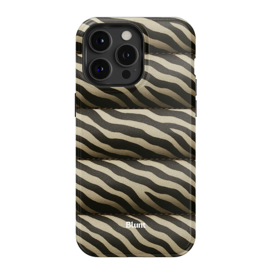 Zebra Puffer iPhone Case