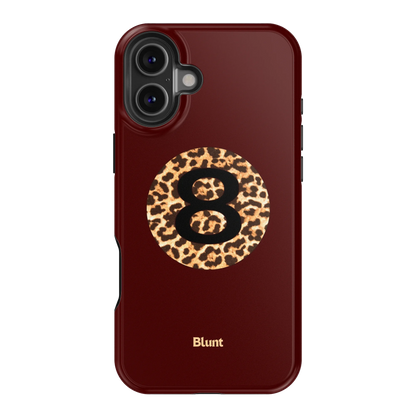 Burgundy Magic 8 iPhone Case