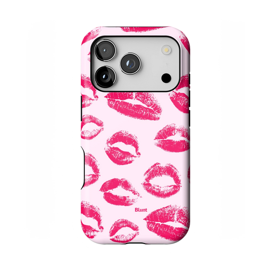 Kiss Me in Pink iPhone Case