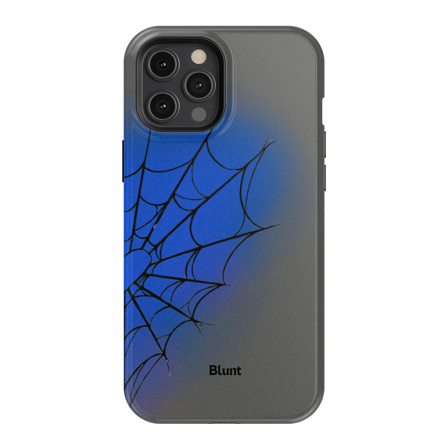 Grey Blue Web iPhone Case