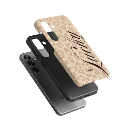 Cream Cheetah Lucky Samsung Case
