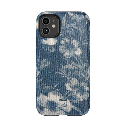 Denim Bloom iPhone Case