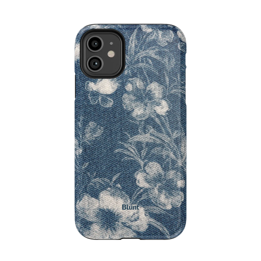 Denim Bloom iPhone Case