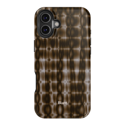 Brown Ripple iPhone Case