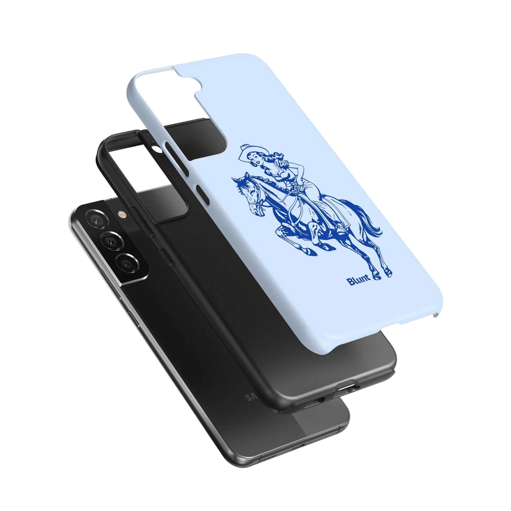 Blue-Lasso-Lady-samsung-case-S22 Plus-3
