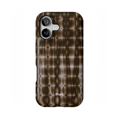 Brown Ripple iPhone Case