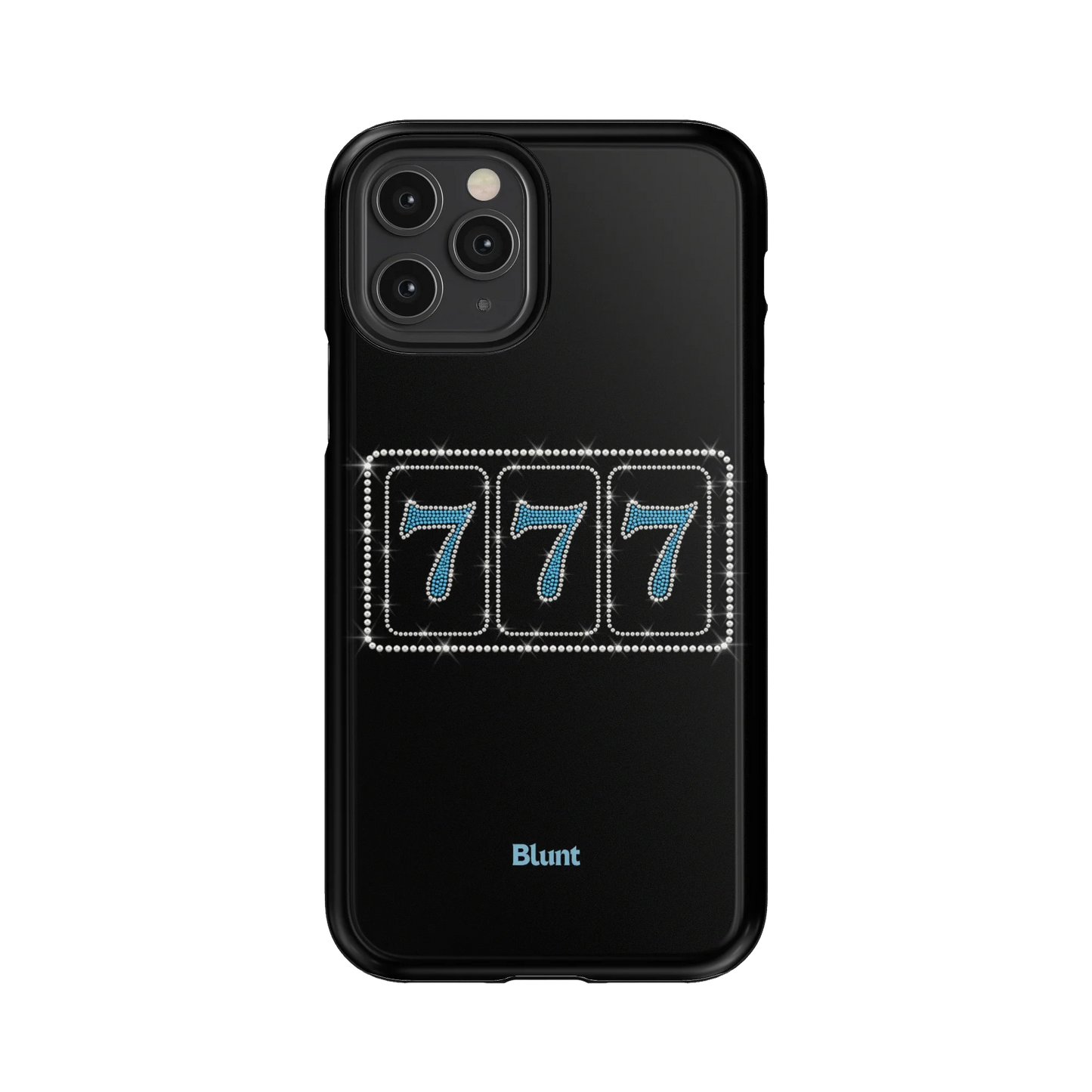 Blue Lucky 777 iPhone Case