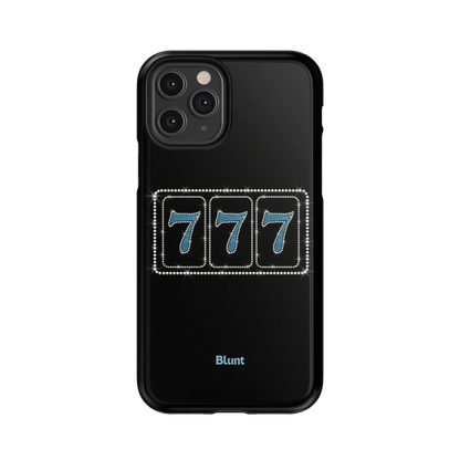 Blue Lucky 777 iPhone Case