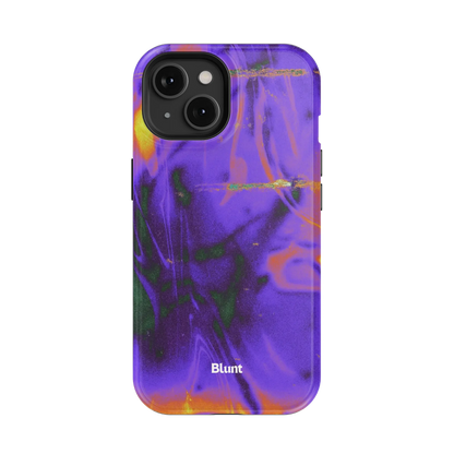 Violet Static iPhone Case