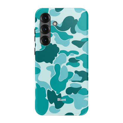 Aqua Camo Samsung Case