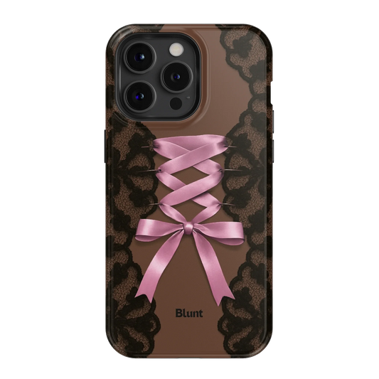 Brown Corset iPhone Case