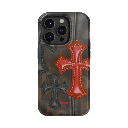 Leather Crosses iPhone Case