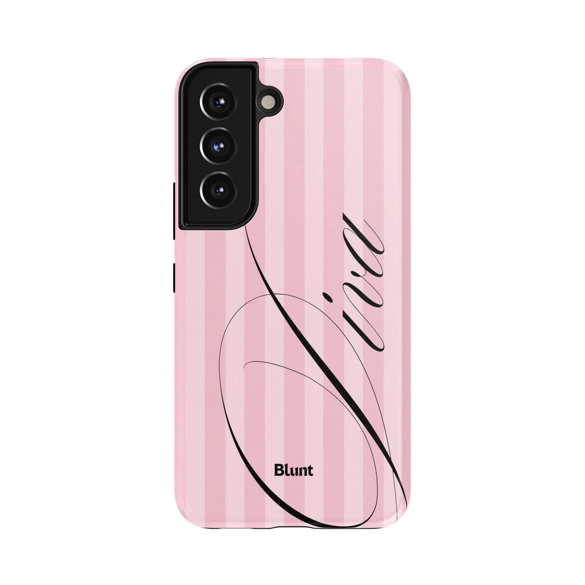 Retro Diva Samsung Case: the word 'Diva' in flowing black script on pink
