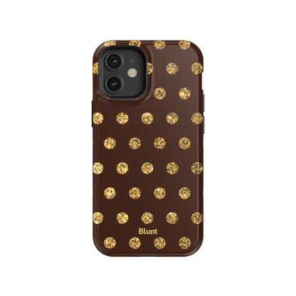 Gold Polka iPhone Case