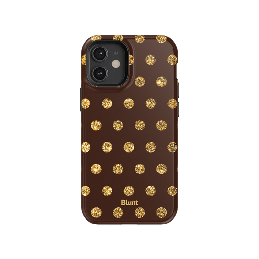 Gold Polka iPhone Case